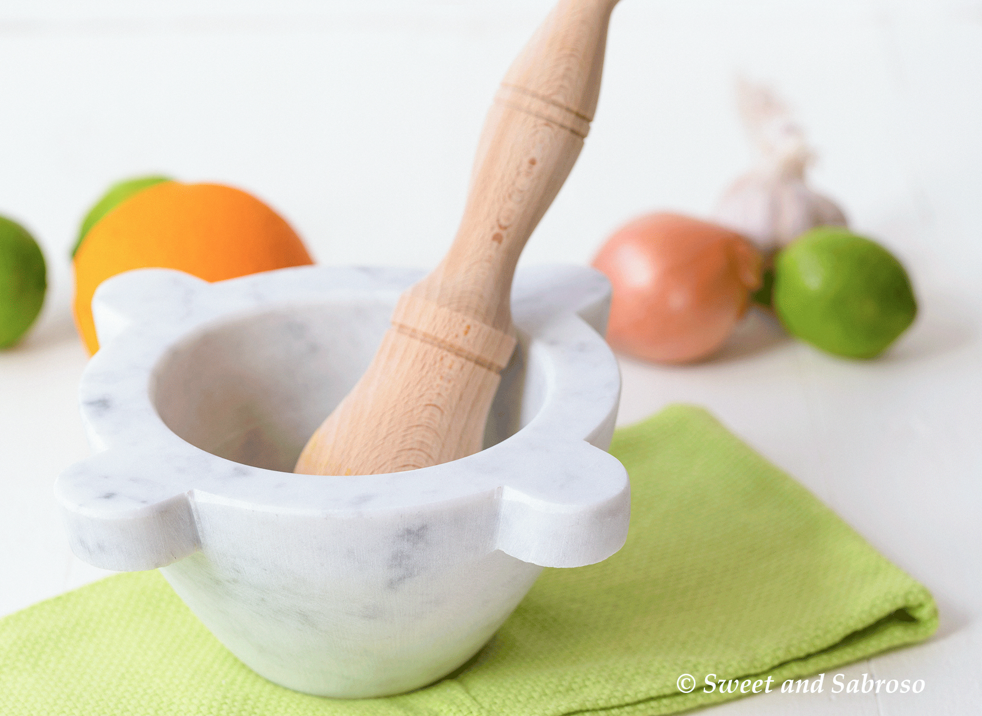 Mortar and Pestle for Cuban Mojo Sauce