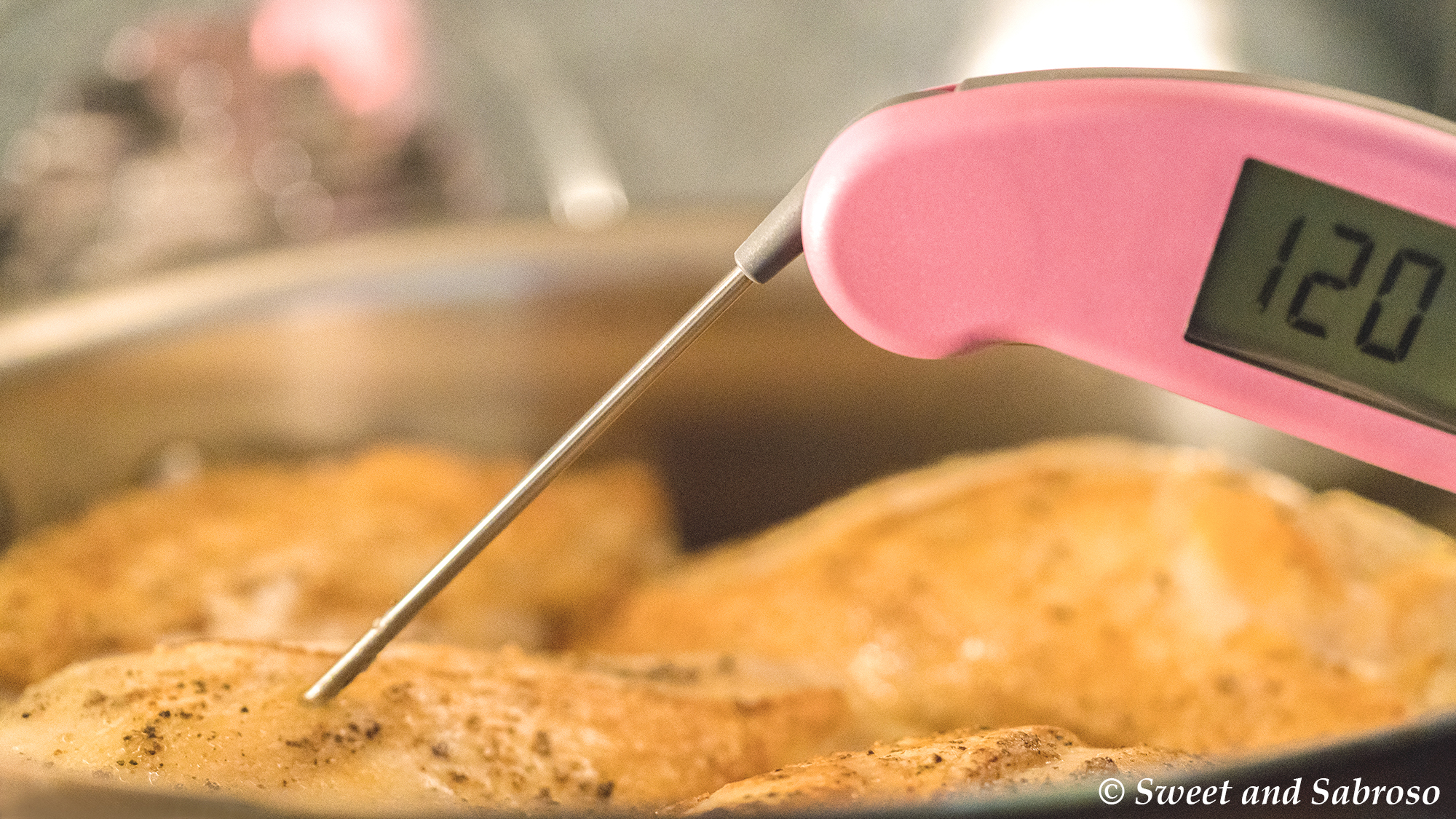 Golden Brown Pan Roasted Chicken Breasts Finishing in the Oven