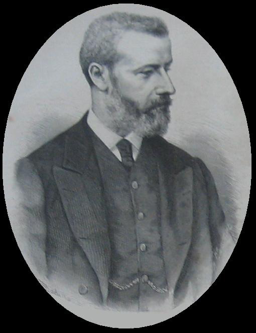 Black and White Portrait of Camilo Hurtado Amézaga, El Marqués de Riscal, 1888