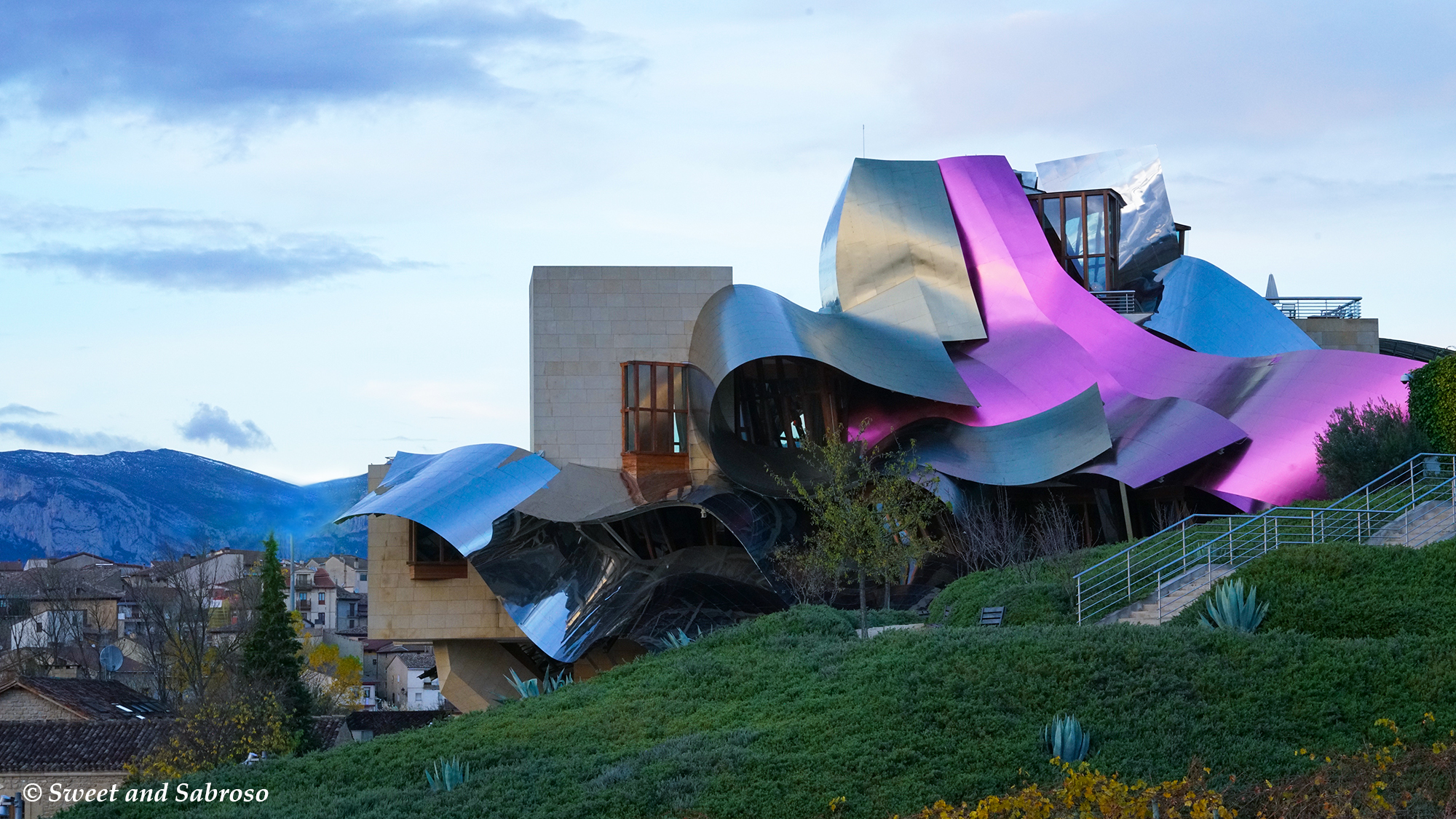 Marqués de Riscal Hotel designed by Frank Gehry, Elciego in La Rioja Alavesa Region, November 2016